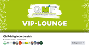 QMF-Mitgliederbereich bei Facebook.